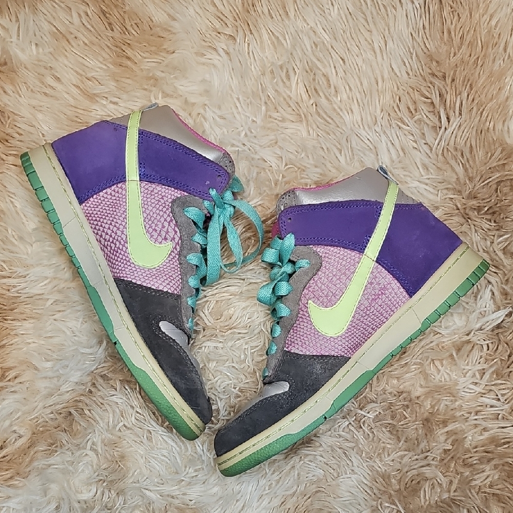 VTG 2008 Nike Dunk 6.0 High Top Multicolor Suede | Women’s 7.5 | 342257-531